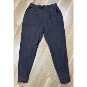 Lahgo Mens Size M Charcoal Gray Alpaca Pima Cotton Modal Jogger Pants